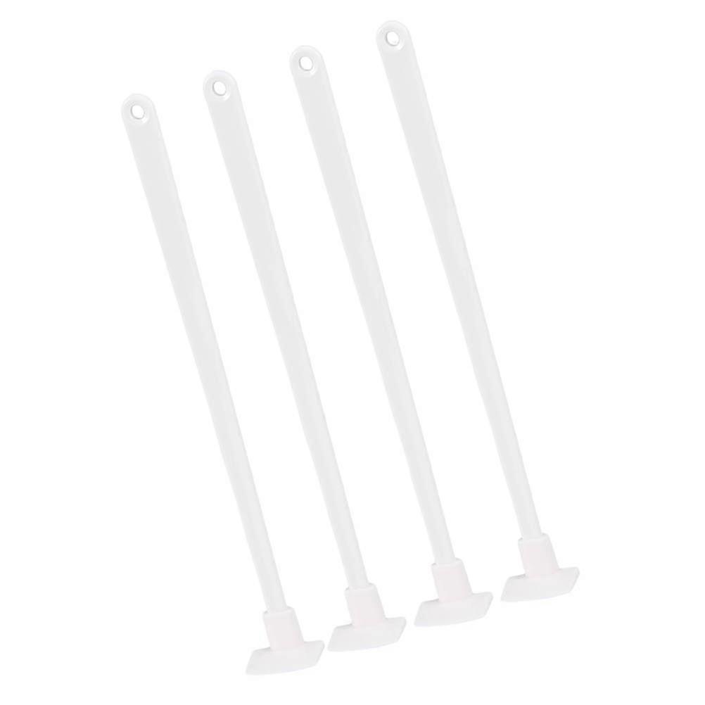 Long Handle Silicone For Food Containers And Jars 22.5x3x2cm White Reaching Bottom Contents 12Pcs