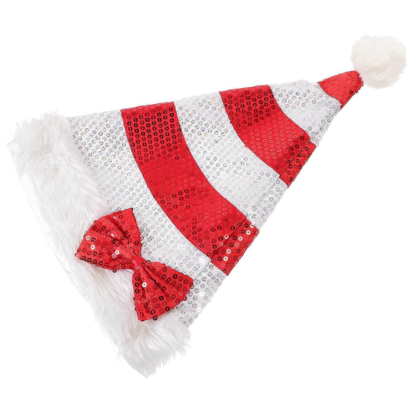 Costume Hat Santa Hat Party Accessory Christmas Plush Using 1Set