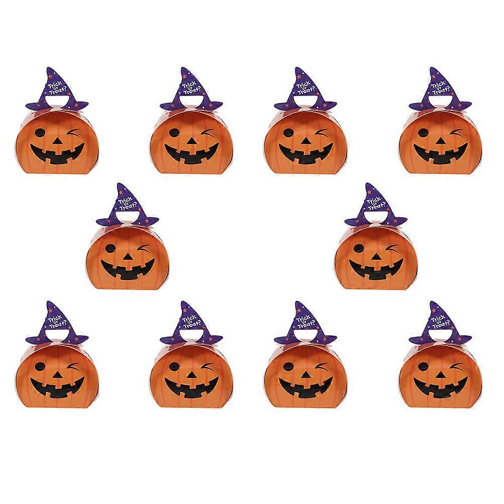 Candy Containers Paper Box for Storage 80Pcs Orange Halloween Sweets