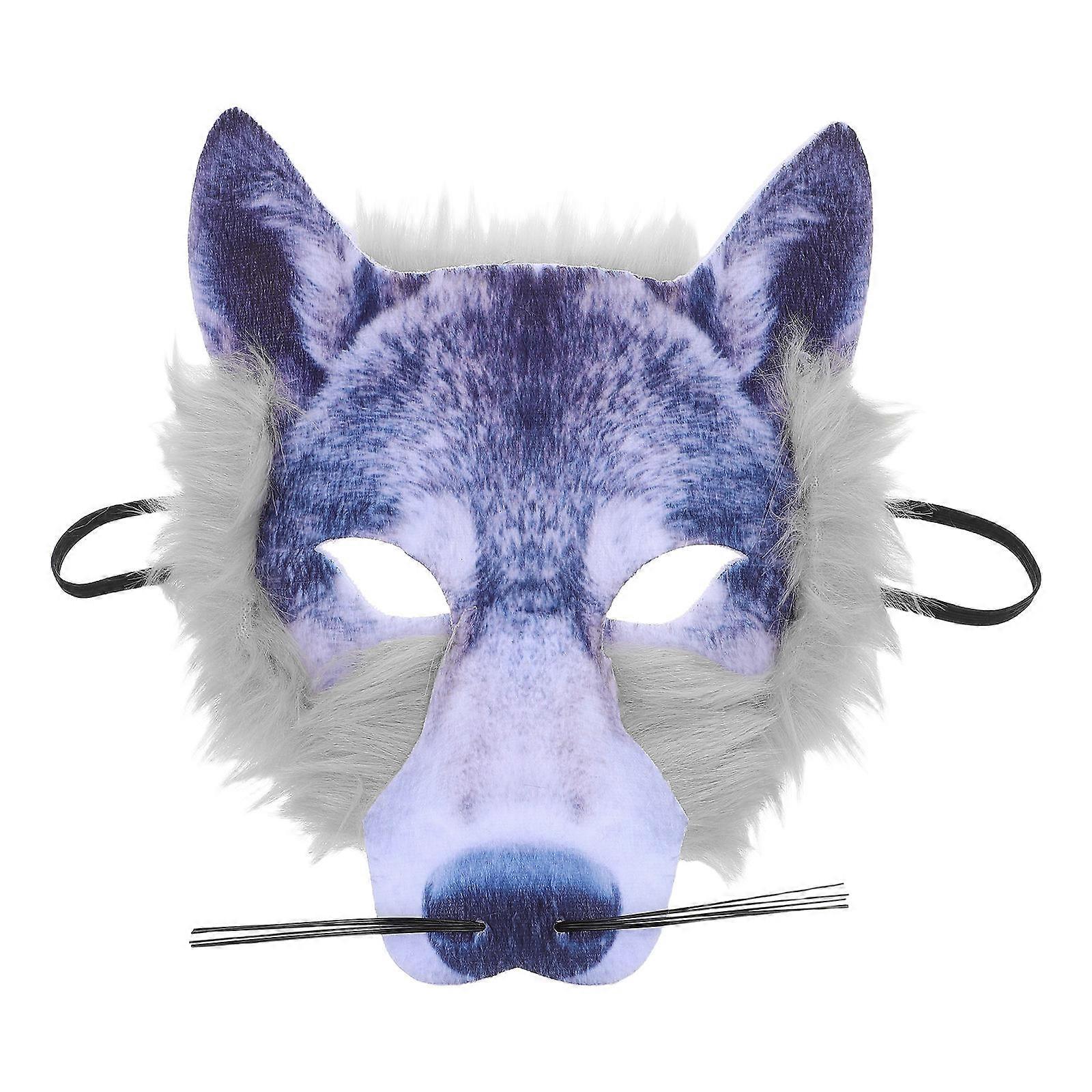 Cosplay Halloween Mask 4Pcs Scary Wolf Shape Prop For Bar Party Fun Accessory
