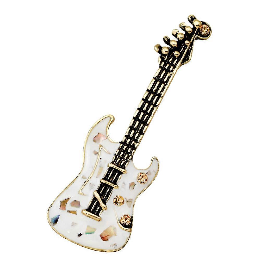 Guitar Pattern Brooch for Men Enamel Pin Piece Design