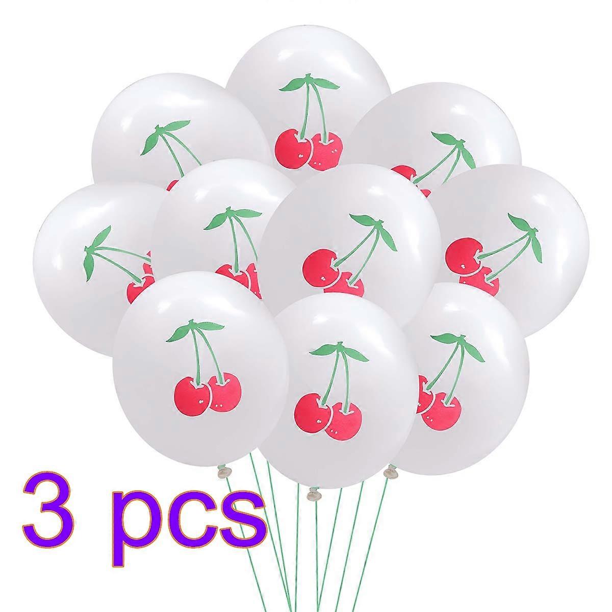 Birthday Party Balloons Cherry Pattern Latex Balloons 30Pcs Set