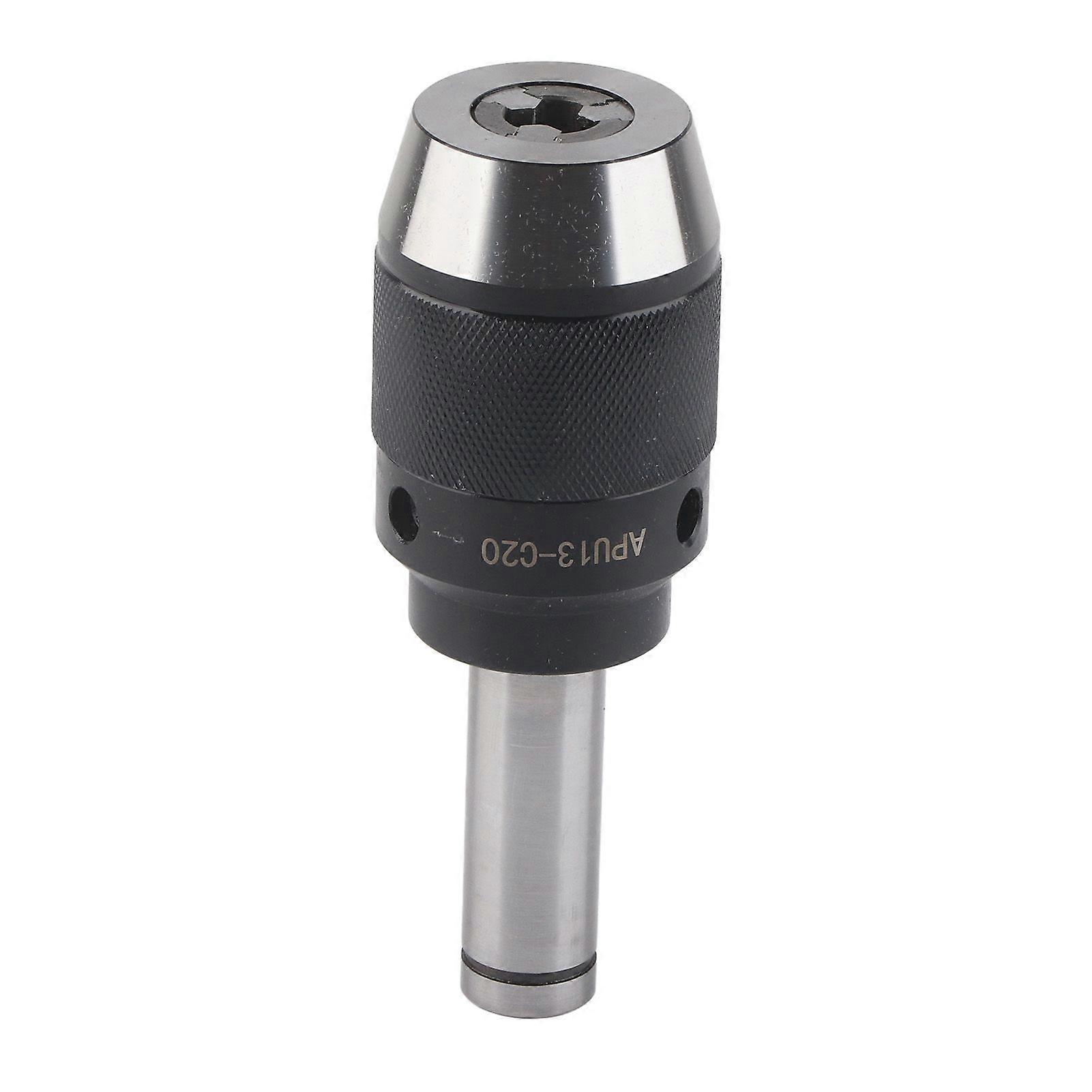 Integrated Drill Chuck APU13C20 High Carbon with 20mm Straight Shank 13mm Maximum Clamping Bit