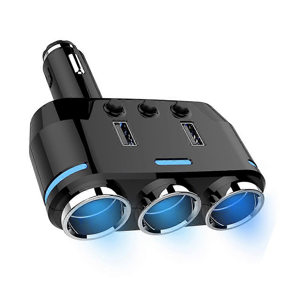 USB Charger with Indicator Light Cigarette Lighter High-Speed Car Adapter