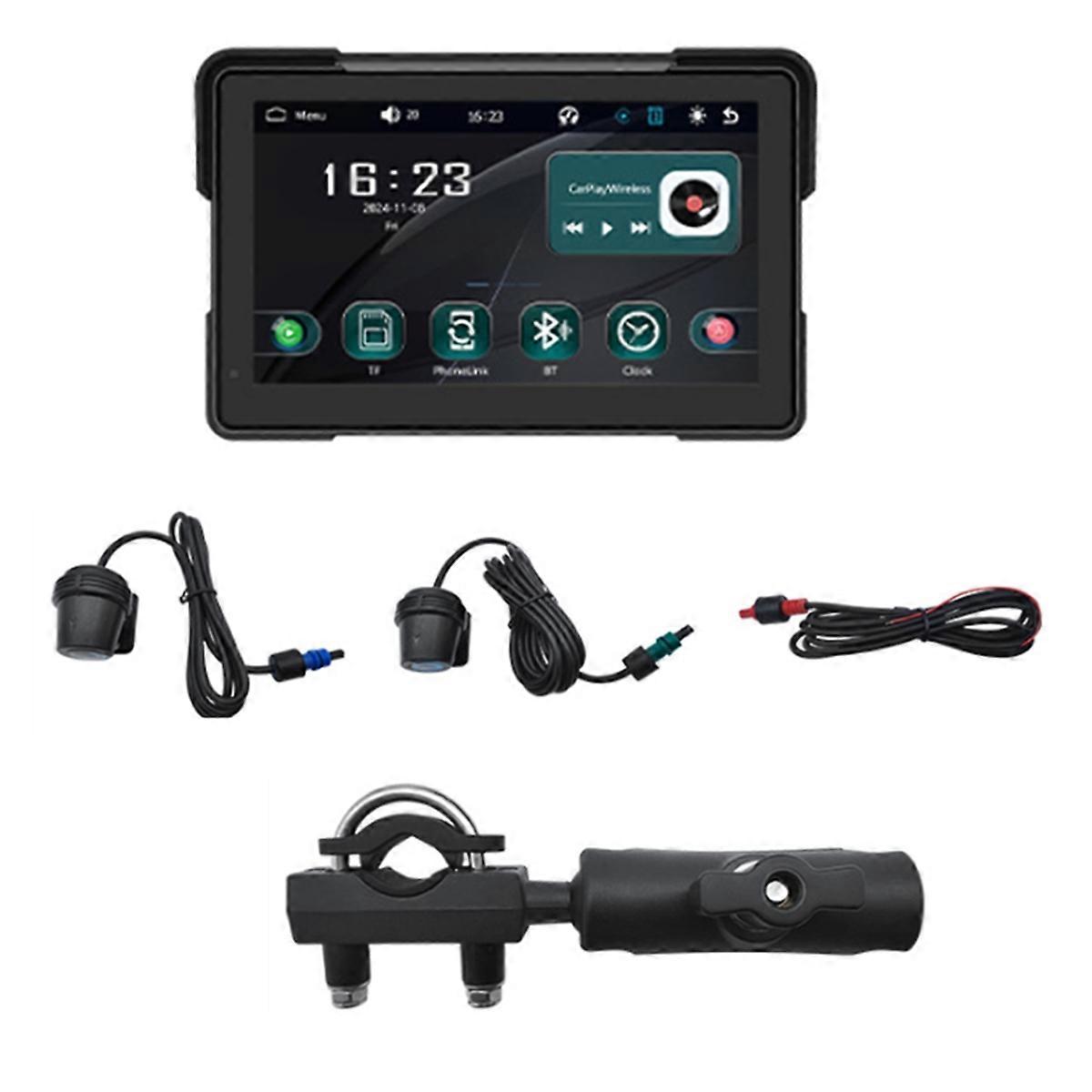 Motorcycle 7In Navigation Screen Waterproof Bluetooth Portable Screen