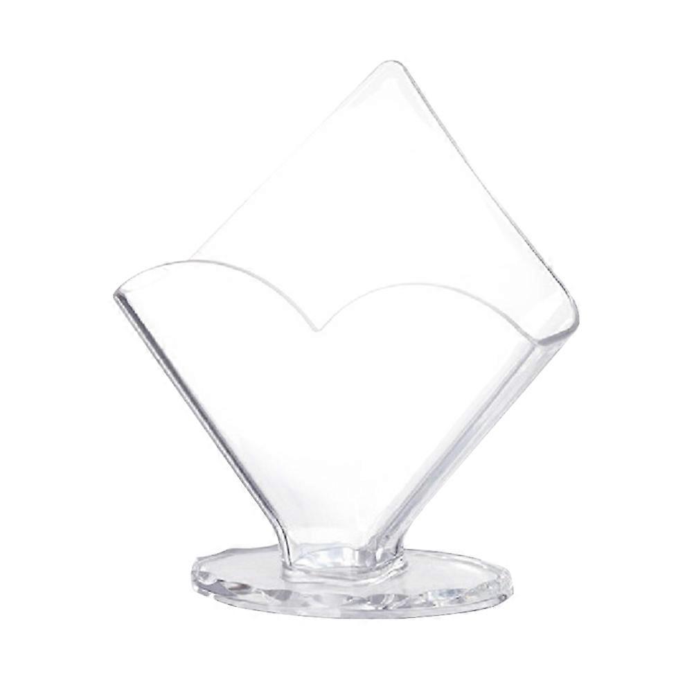 Transparent 2Pcs Acrylic Upright Tissue Box for Storage Use