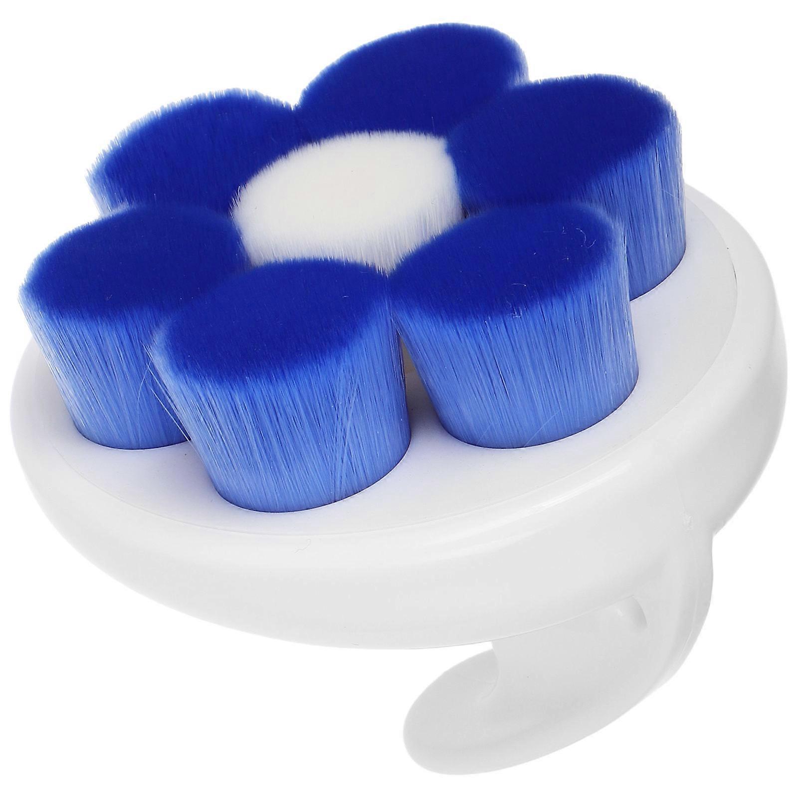 Blue Bath Brush 3Pcs Soft Exfoliating Scrubber for Shower Cleaning