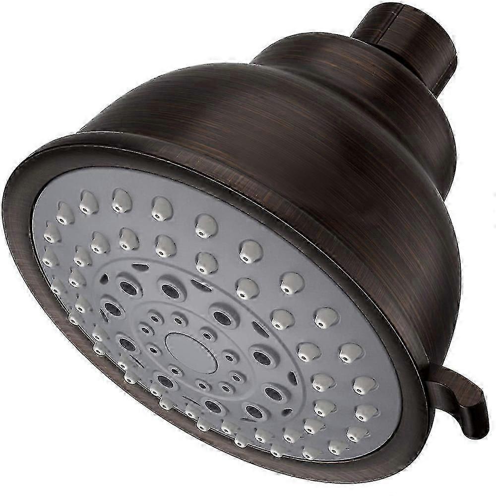 Retro High Pressure Shower Head Rain Fixed Showerhead With 5 Spray Setting