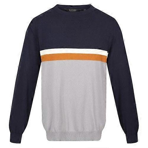Regatta Mens Kaelen Colour Block Knitted Jumper