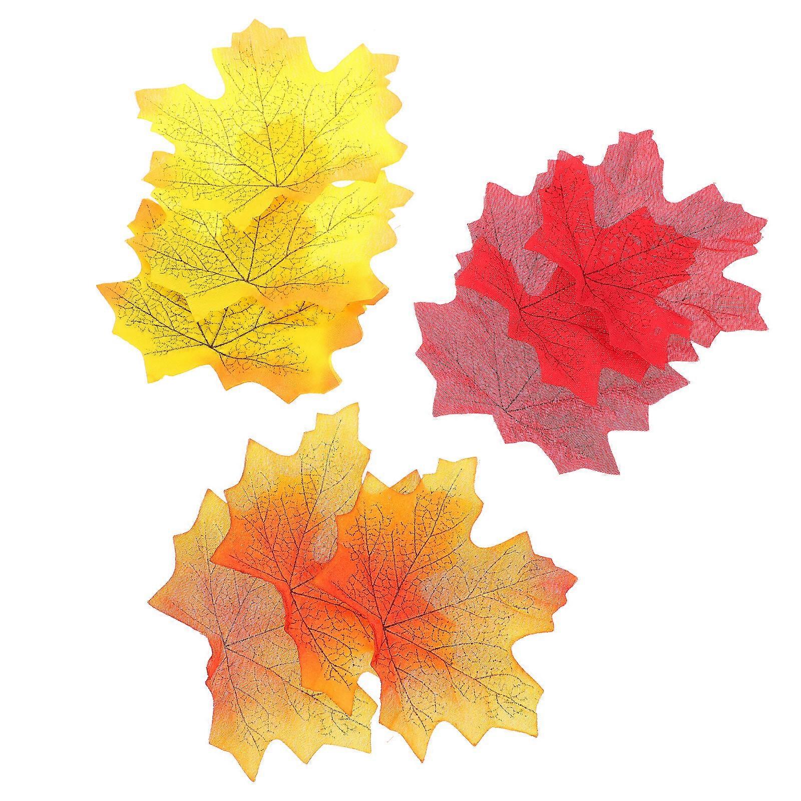 Decorative Leaves Artificial Maple Leaves for Decor 600Pcs Fall Leaf Crafts