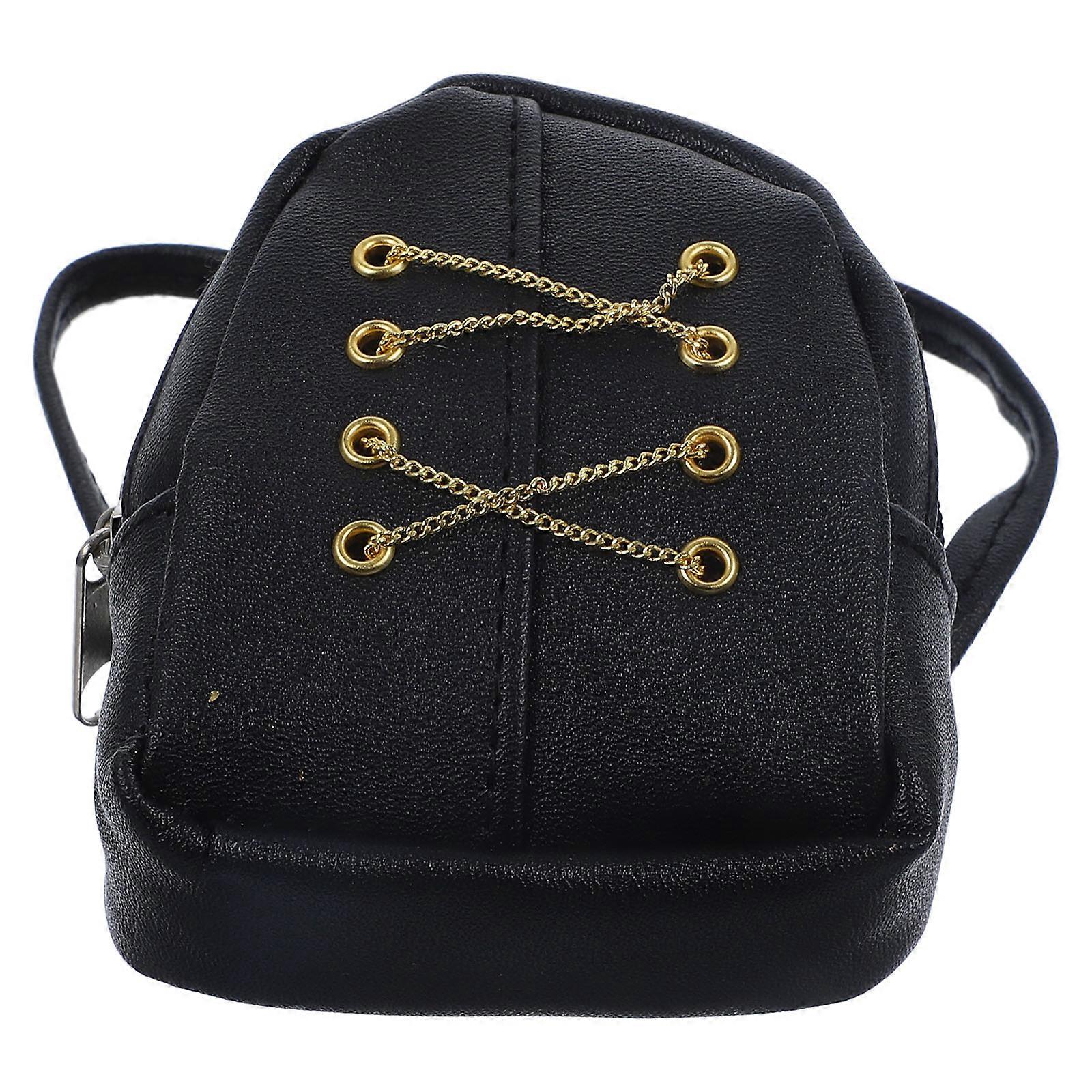 Doll School Supplies Mini Backpack for Dolls Zipper Closure 2Pcs