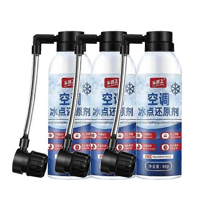 1-3X Car AC Recharge Kit 80G Automotive Refrigerants Compressor Refrigeration Agent Refrigerants for R134a Air Conditioning Multicolor