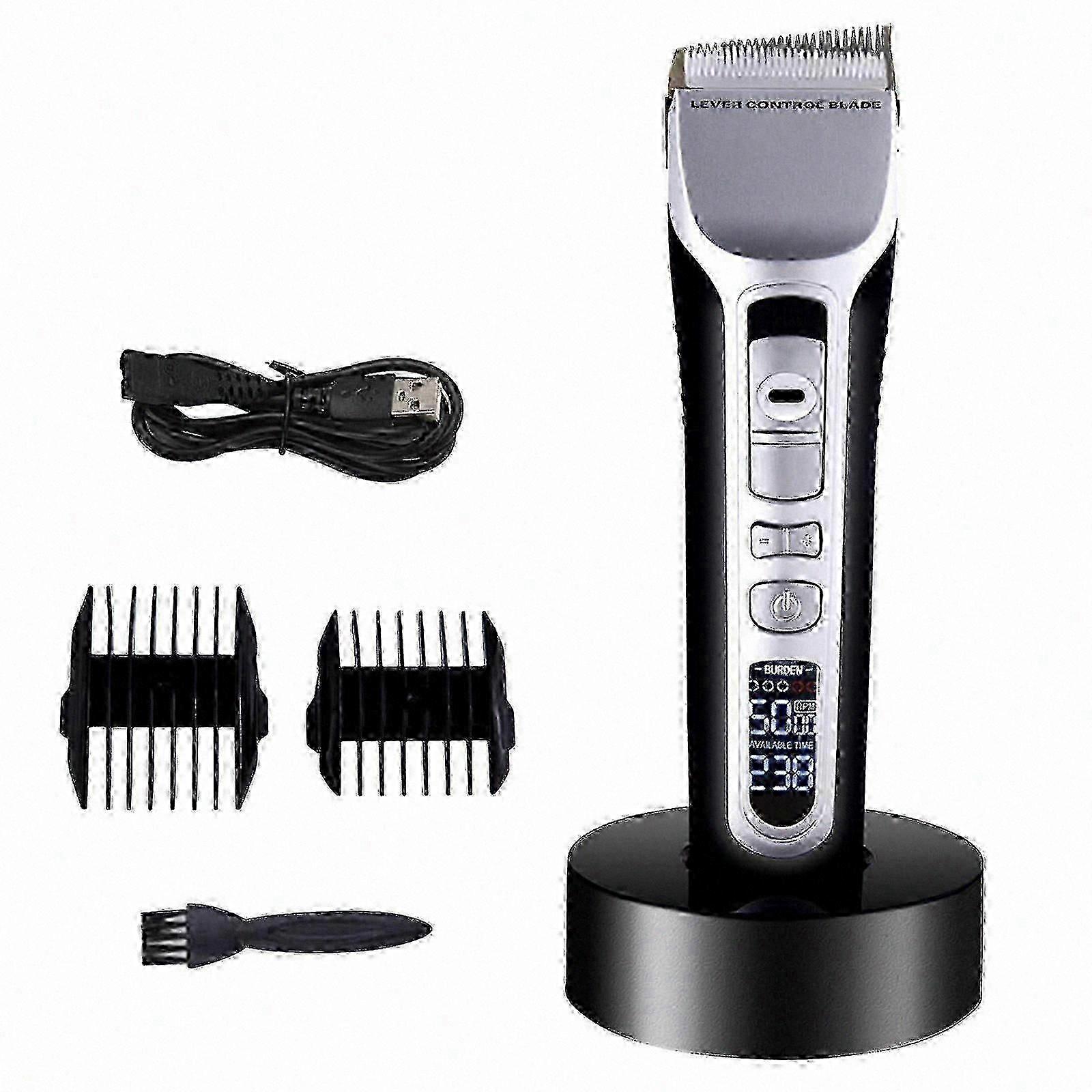Electric Hair Clippers for Men's Grooming and Salon Use with Adjustable Tilt Function and Precision Cutting Technology