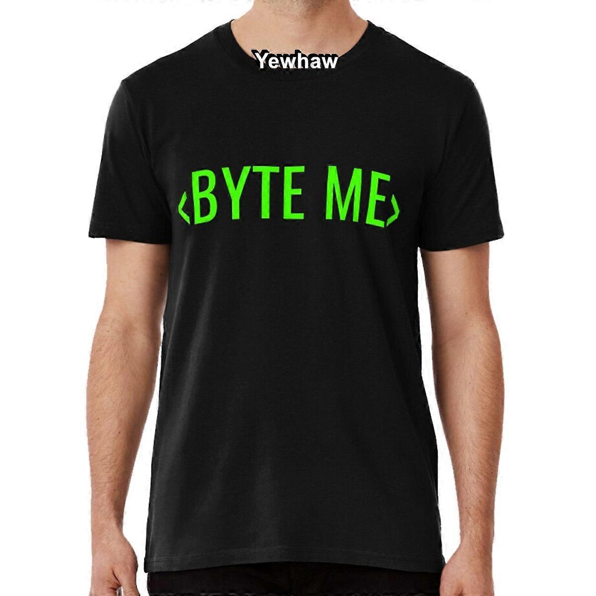 Byte Me Lime Green Code T-shirt Programming Programmer Designer Coder