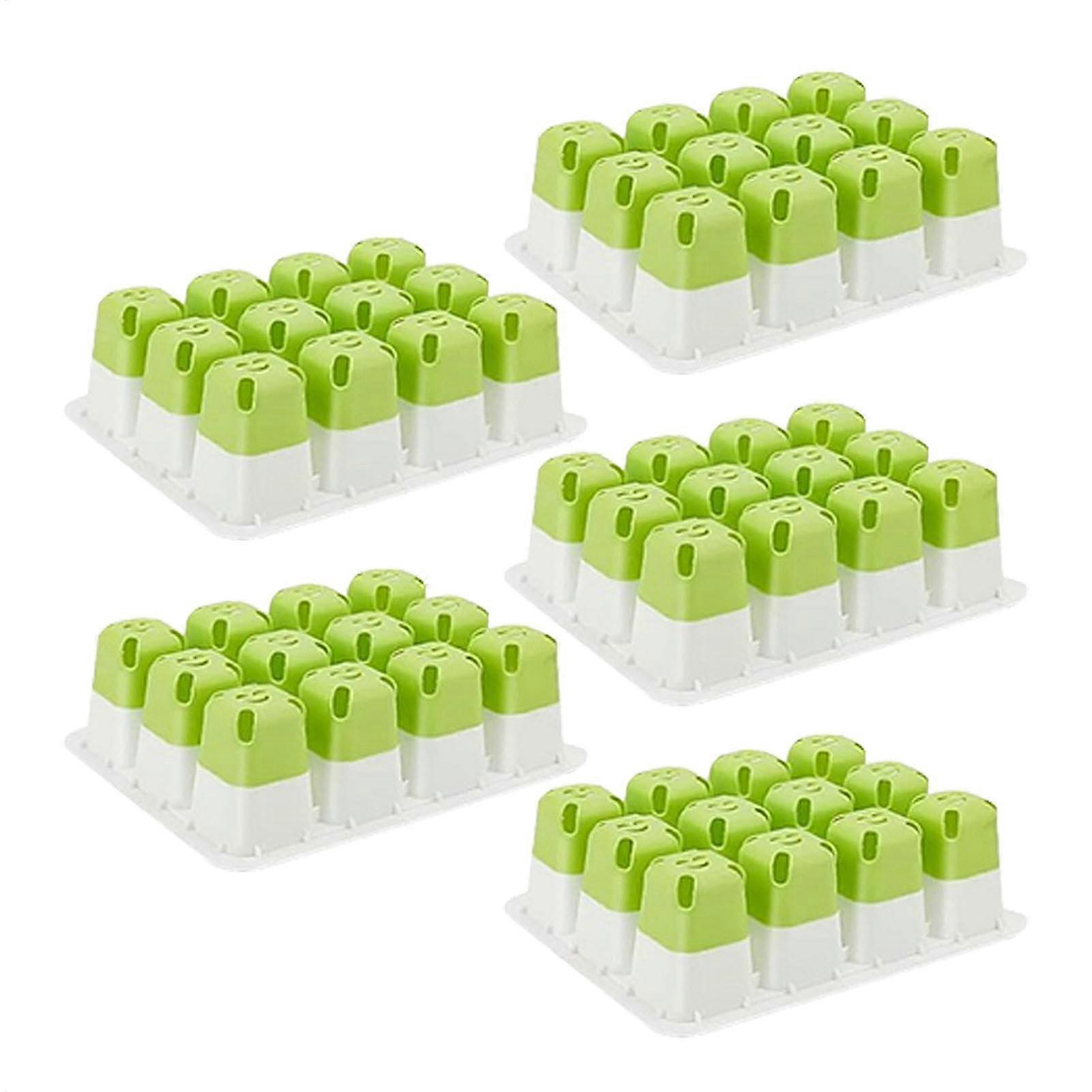 Silicone Seedling Trays Set 5 Reusable Propagation Trays Succulents Garden Easy Clean Space Saving Planting Start