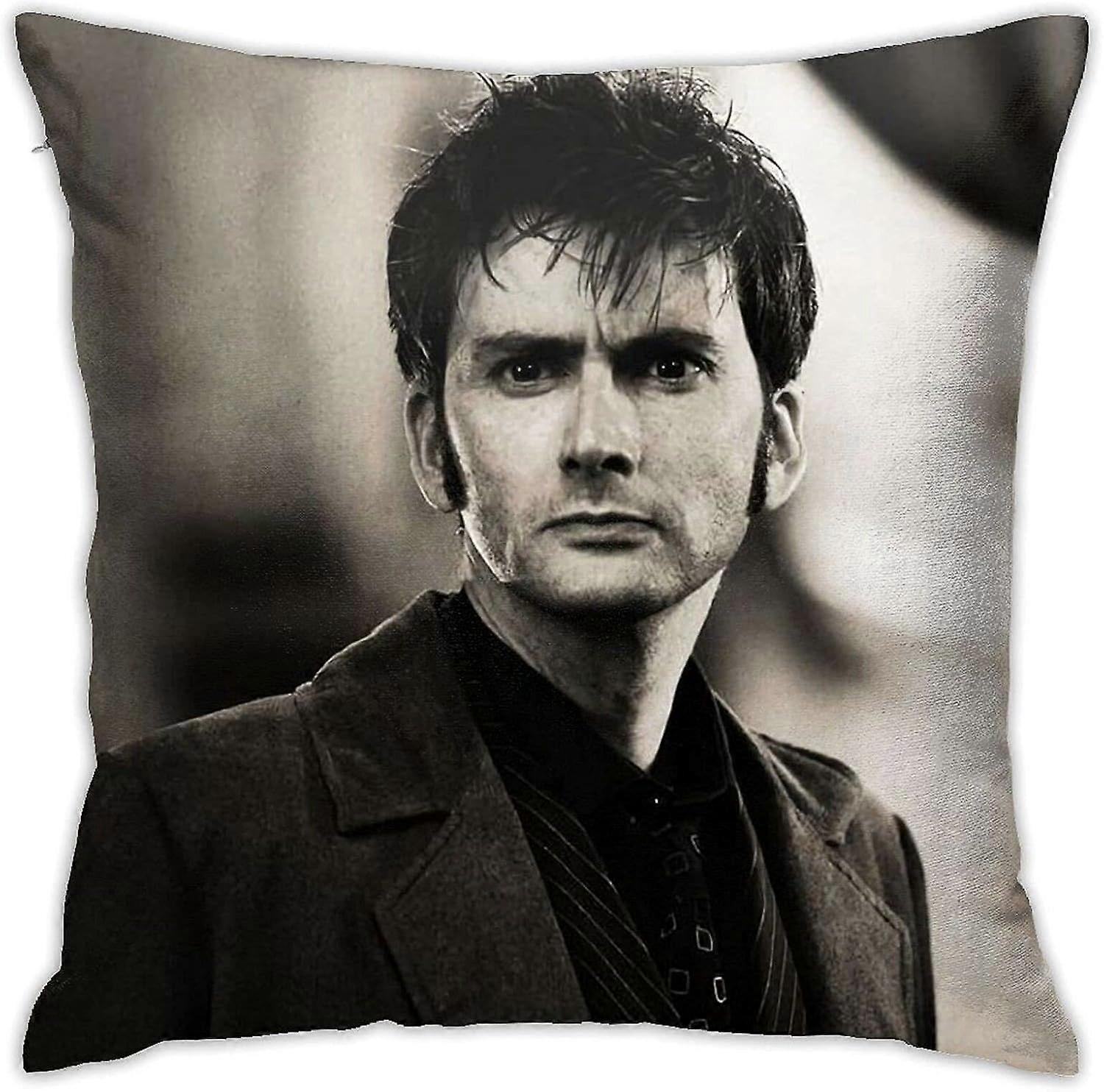 y1500デビッドテナント枕カバー枕カバーソフトクッションカバー装飾スロー枕ソファカースクエア枕カバーホームベッド装飾用(18x18in)-TB30