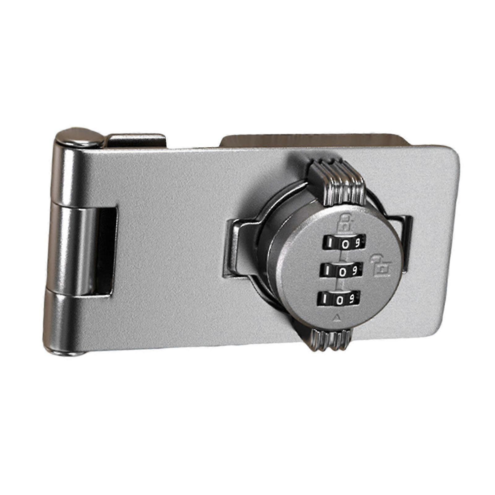 Cabinet Combination Lock with Screw Security Bathroom Password Rotary Hasp