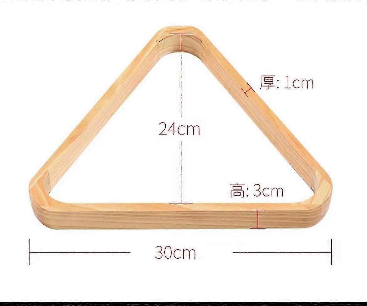 High-Impact Resin Billiard Balls with Triangle Rack Included