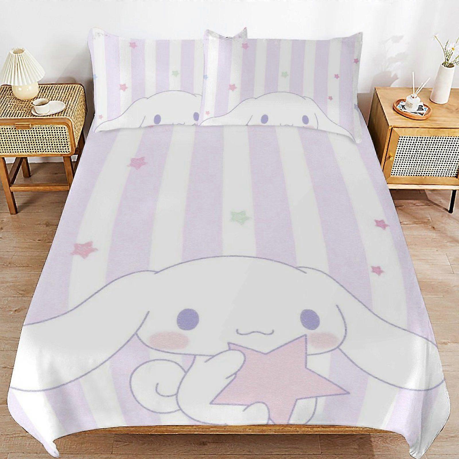 e582 CINNAMOROLL Perfect Sleep Upgrade Clean Threaded Surface Soft Handling Duvet Cover Sets Comfort Setup a582