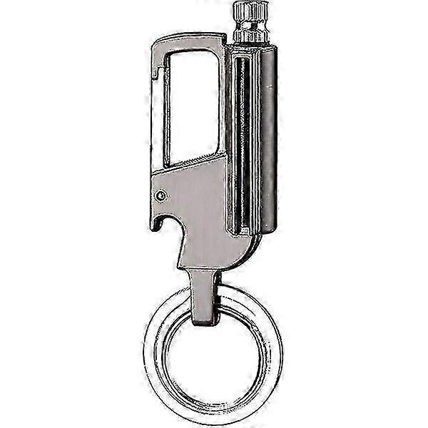 Refillable fire starter for camping with waterproof metal matches