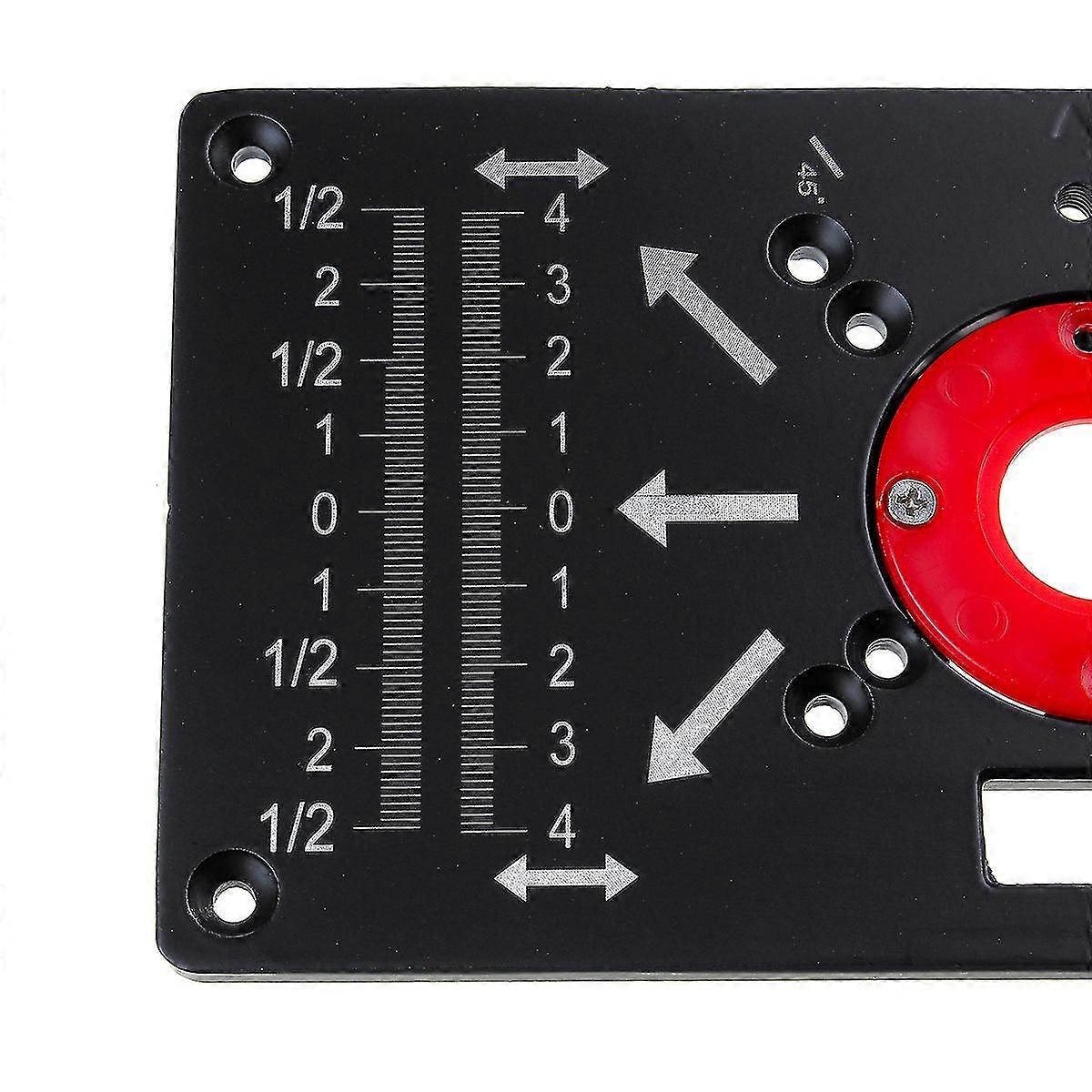 Router Table Insert Plate Woodworking Benches Aluminium Trimmer Engraving Kit