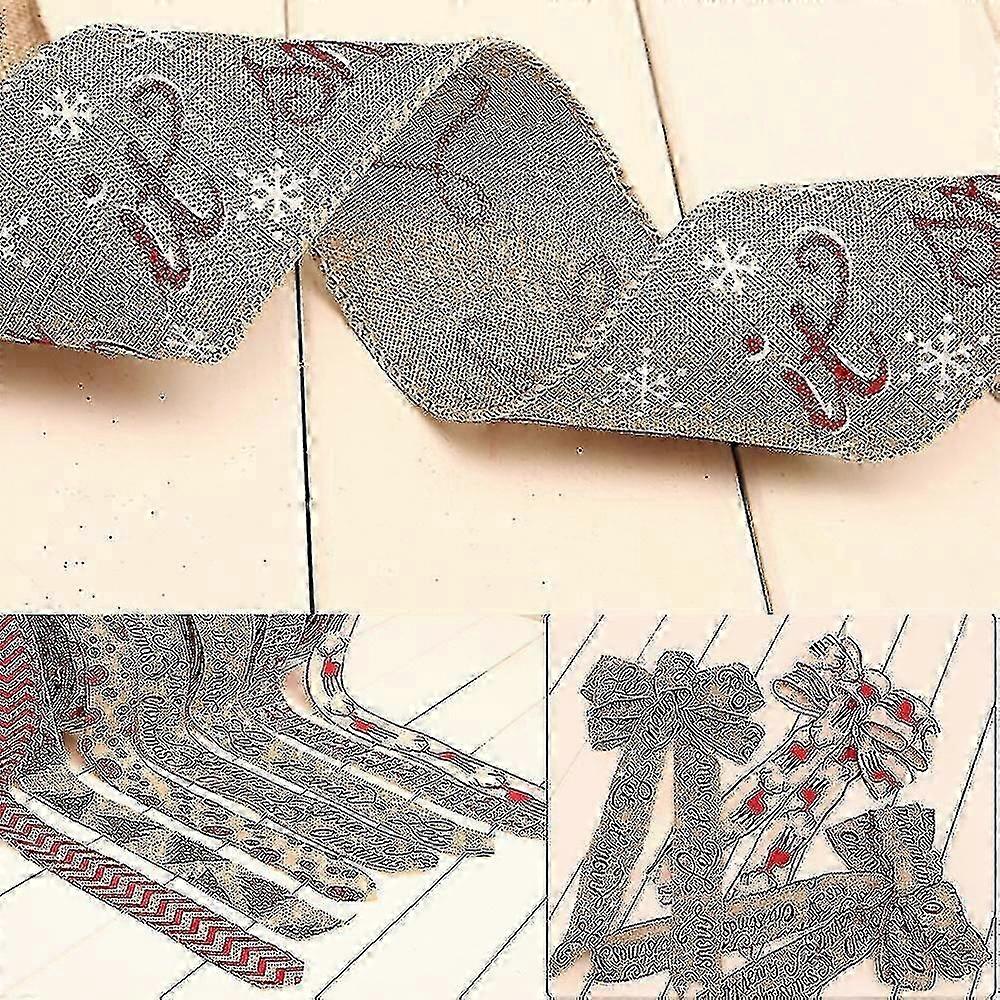 Hyvää joulua Burlap Ribbon Home Joulukoriste