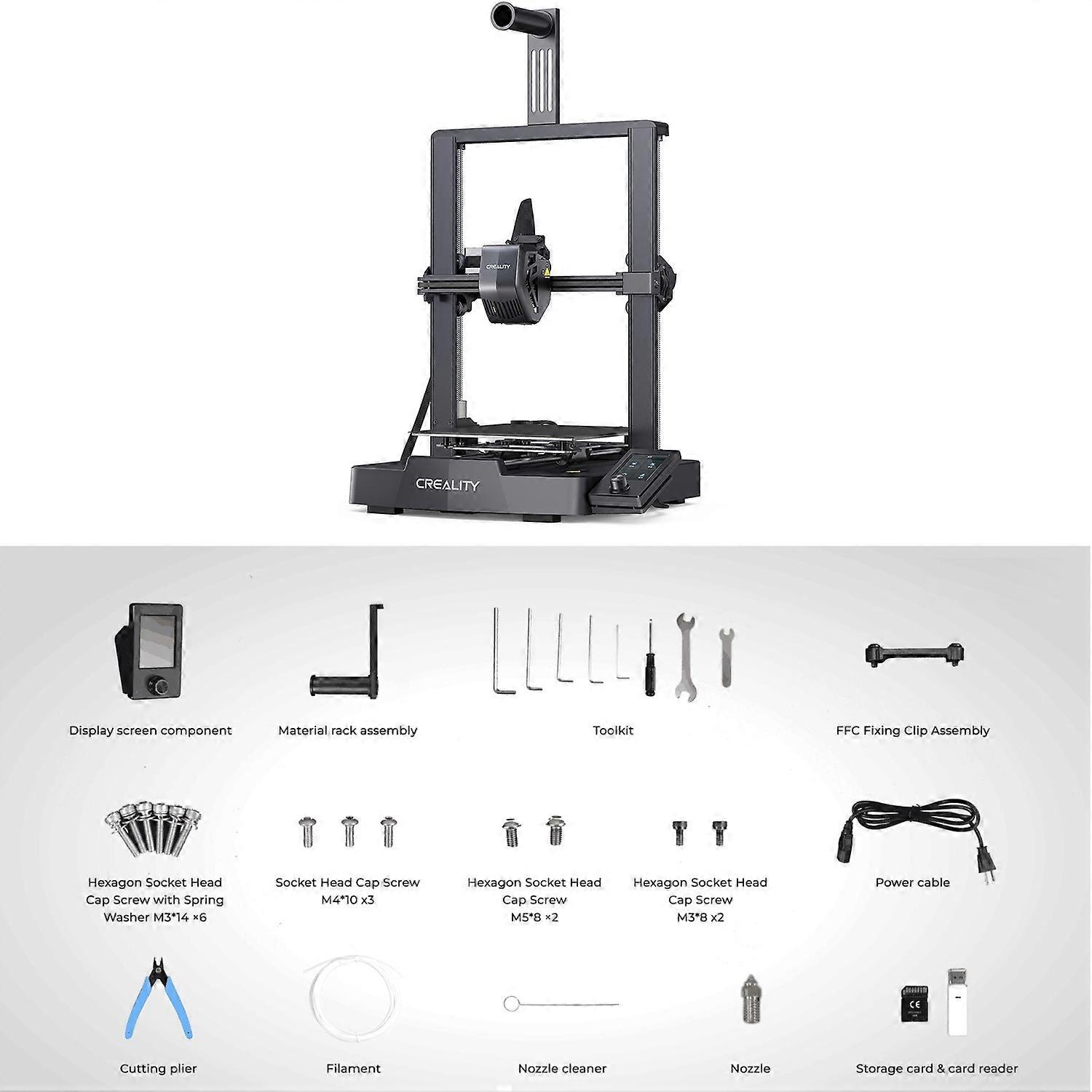 Creality Ender-3 V3 SE 3D Printer with CR Touch Auto Leveling 220*220*250mm Printing Size and Sprite