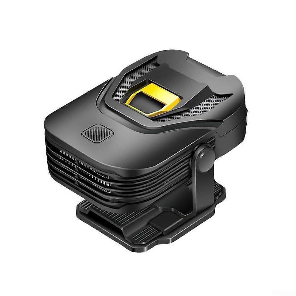 12V Vehicle Heater And Cooler 2In1 Car Heater With 150W200W Defrost Windshield 360 Degree Rotating Base Black Yellow
