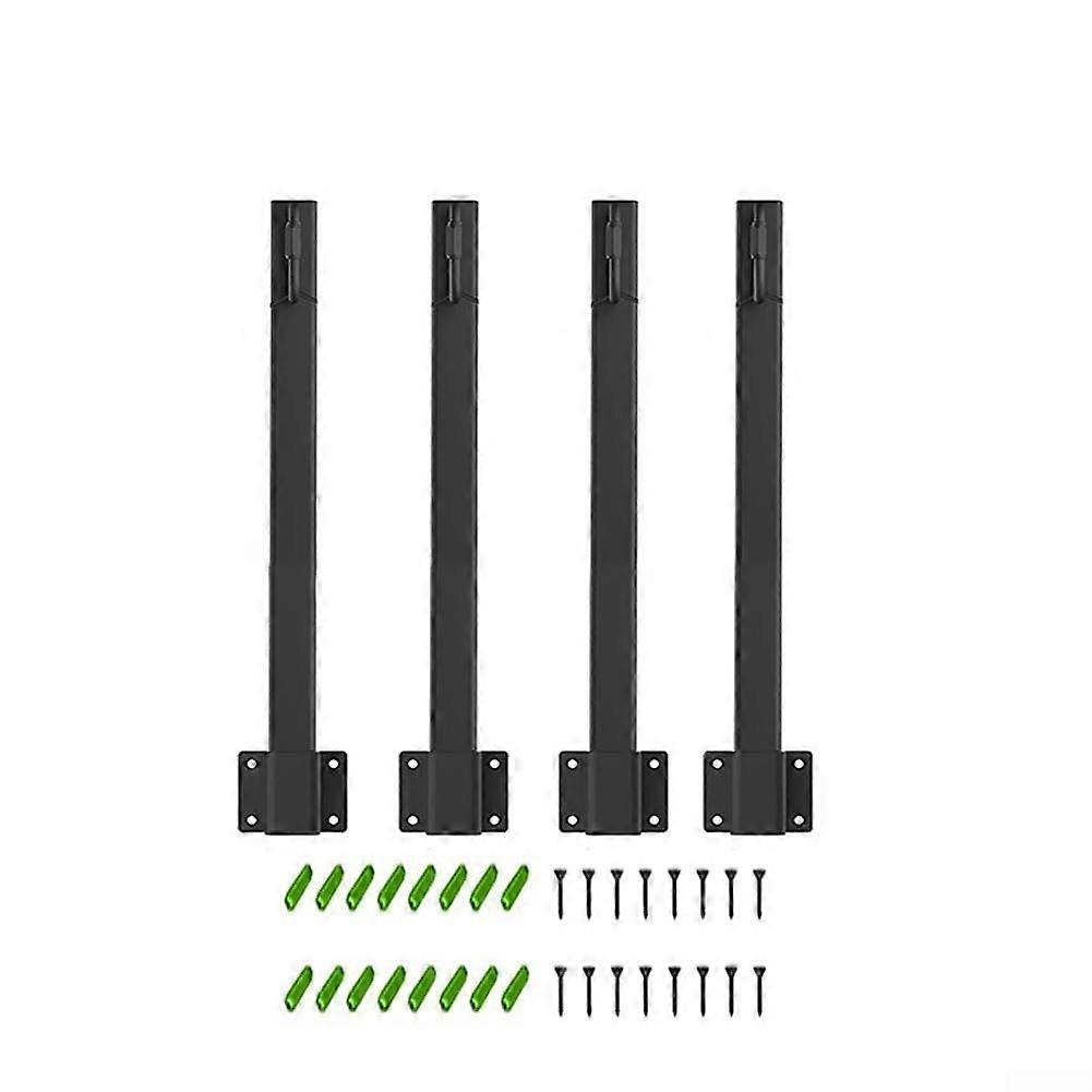 String Light Poles Set Of 4 With Mounting Hooks For Outdoor Yard Garden