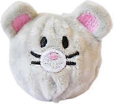 Plush Squeaky Ball for Dogs, Bouncy TPR Core with Pig Rabbit Mouse Puppy Faces, Interactive Pet Toy for Chasing and Chewing