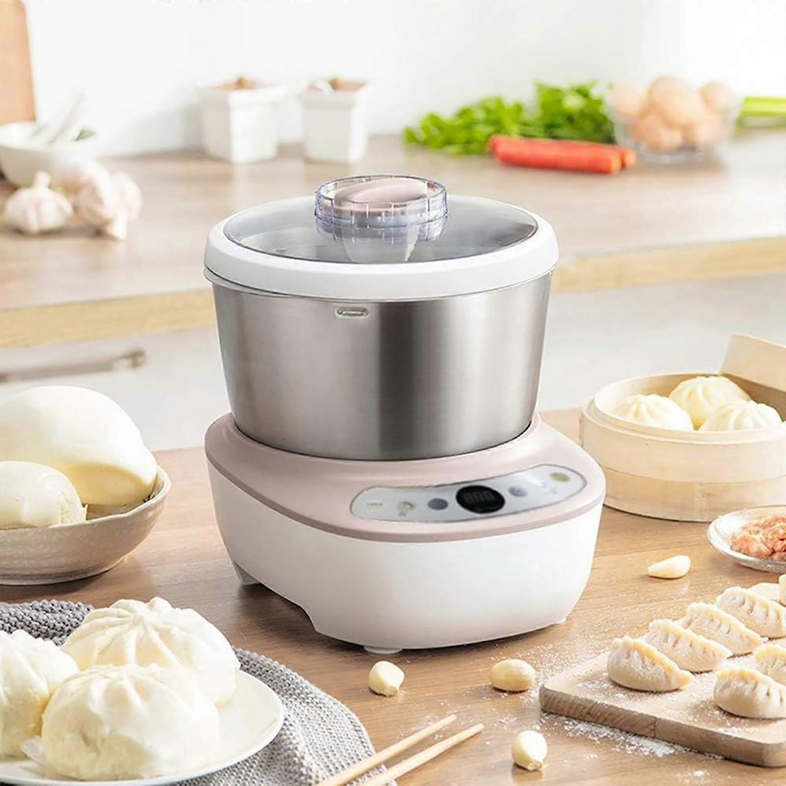5L Dough Mixer with Intelligent Timer, Powerful DC Motor, Quick 15‑Min Kneading for Bread, Buns, Dumplings