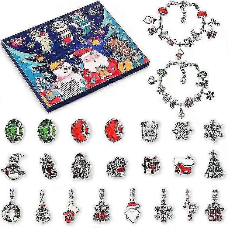 Kids DIY Christmas Bracelets with Advent Calendar Charm Countdown