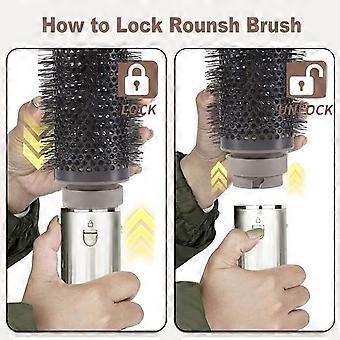 Runde Volumenbürste & Glättungskamm-Düse für Shark FlexStyle Haartrockner-Aufsatz Runde Volumenbürste Styling A