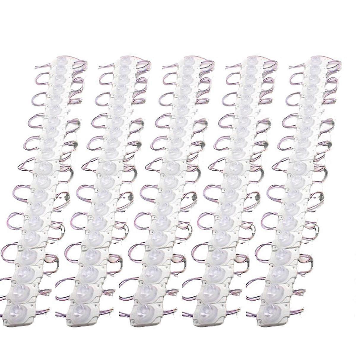 100PCS 12V 3030 1.5W LED Module String with Lens for Advertising Sign Backlight