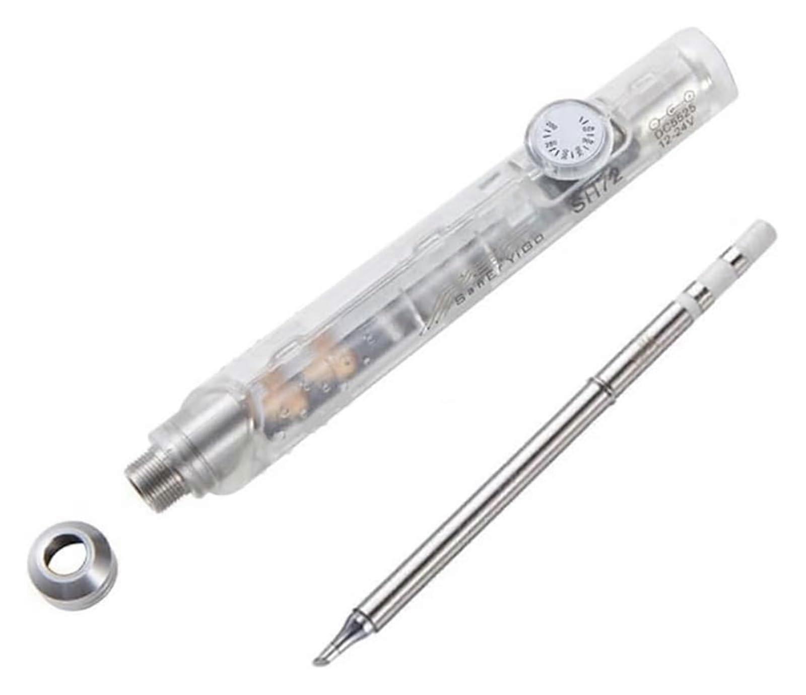 Electric Soldering Iron 65W Adjustable Temperature with Interchangeable Tips for DIY Electronics