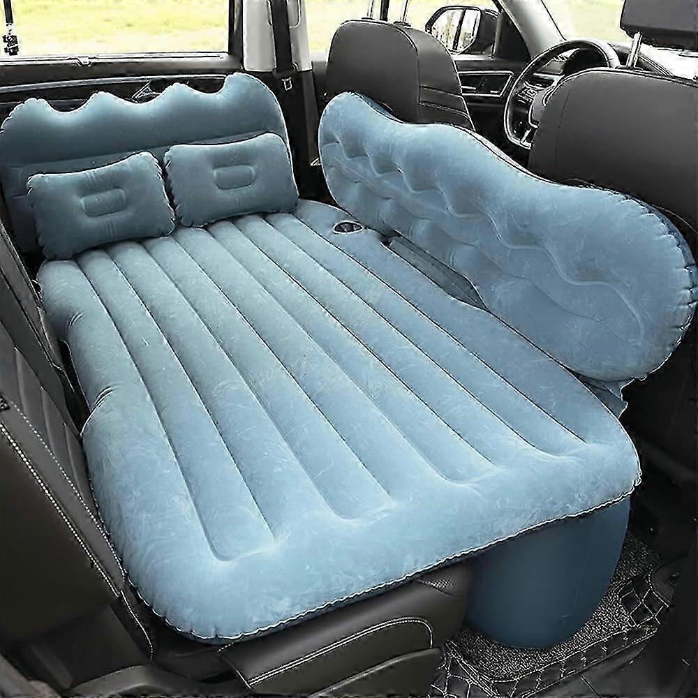 Car Inflatable Mattress For Partner Tepee 20182023, Thickened Back Seat Bed, Portable Air Pillow Inflator, Blue