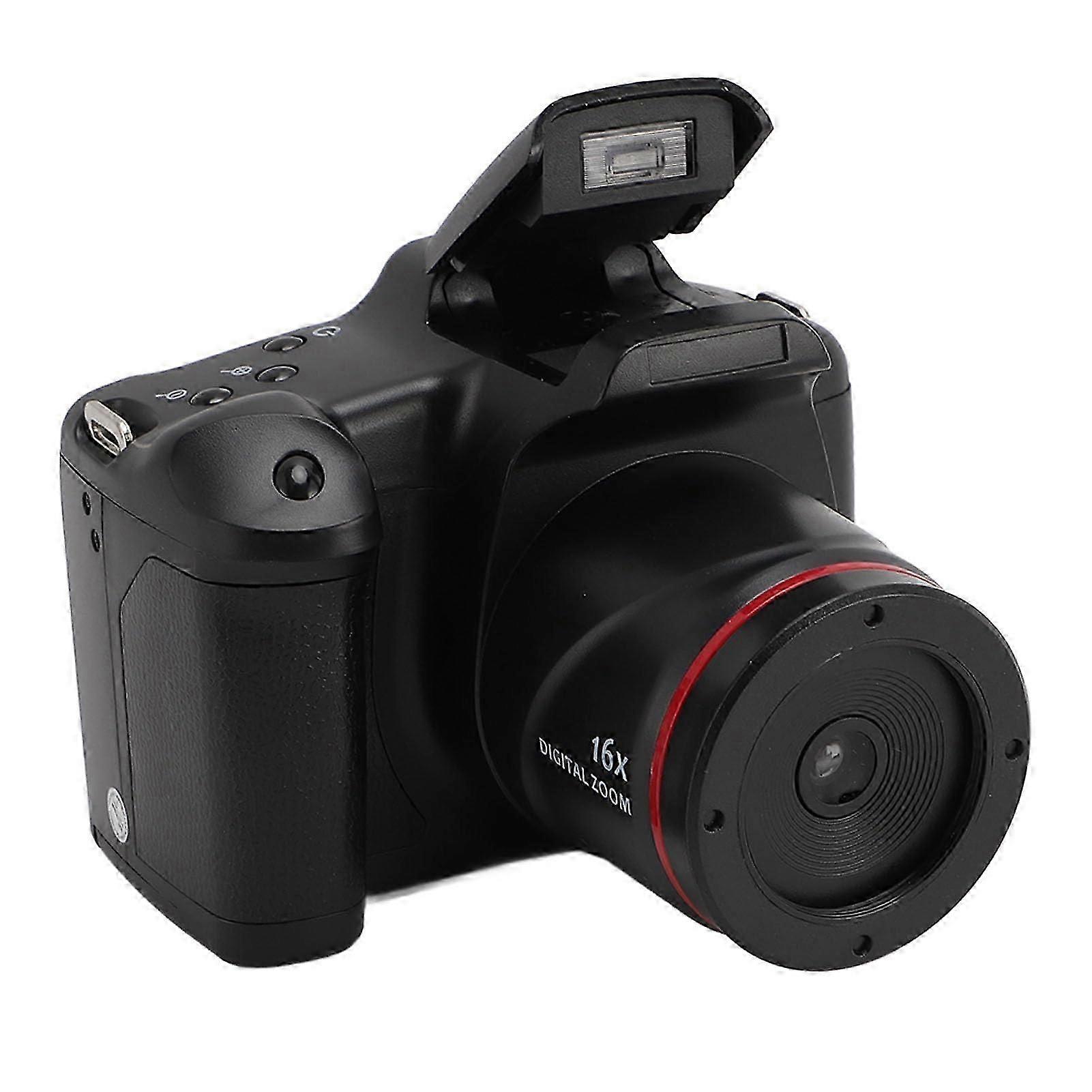 1080P Digital Camera with 16MP Sensor, 2.4in HD Screen, 16X Digital Zoom and Anti Shake for Travel Vlogging