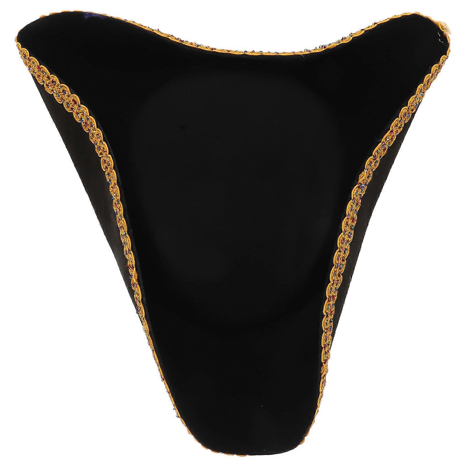 Cosplay Party Hat Pirate Hat for Decor Black Lightweight Material