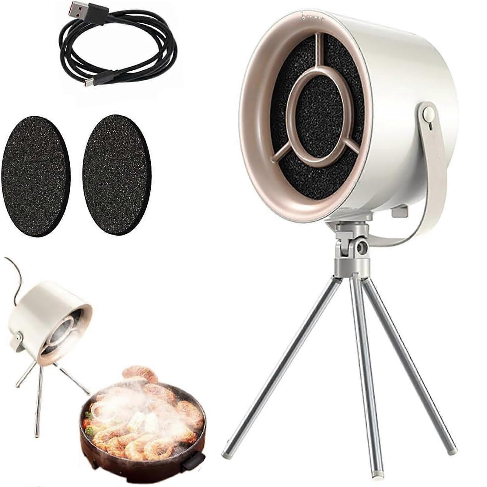 Portable Range Hood with Adjustable Wind Speed and Washable Filter for Indoor BBQ and Hot Pot