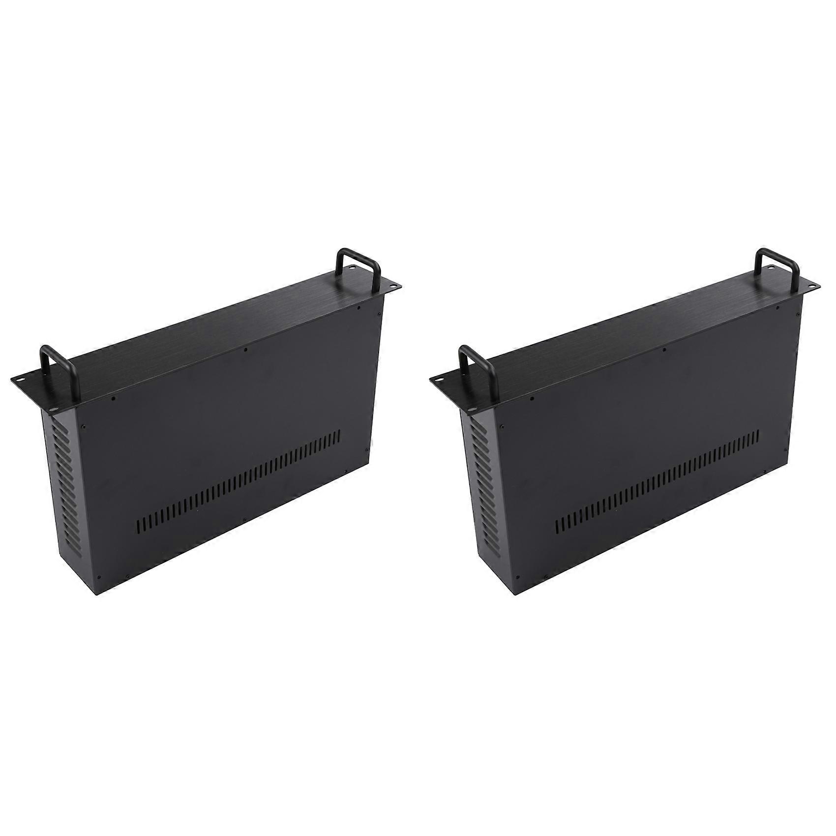 2X 2U Chassis 19 Inch Server Rackmount Case Data Switch Box Power Communication Metal Rack Mount Computer Case