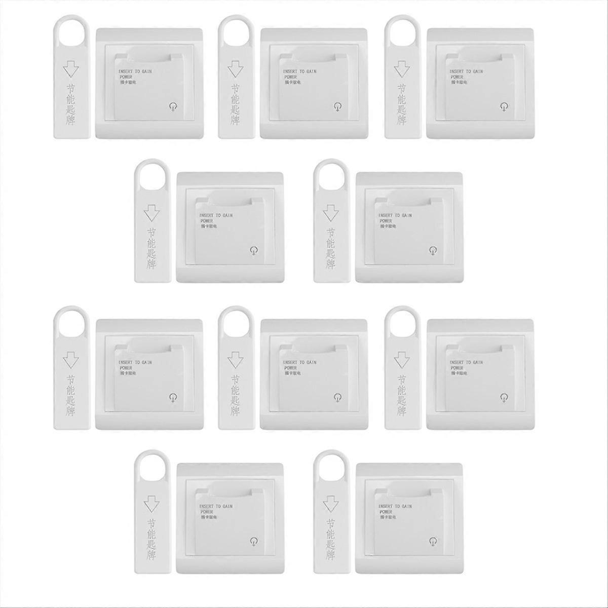 10set High Grade Hotel Magnetic Card Switch Energy Saving Switch Insert Key for Power