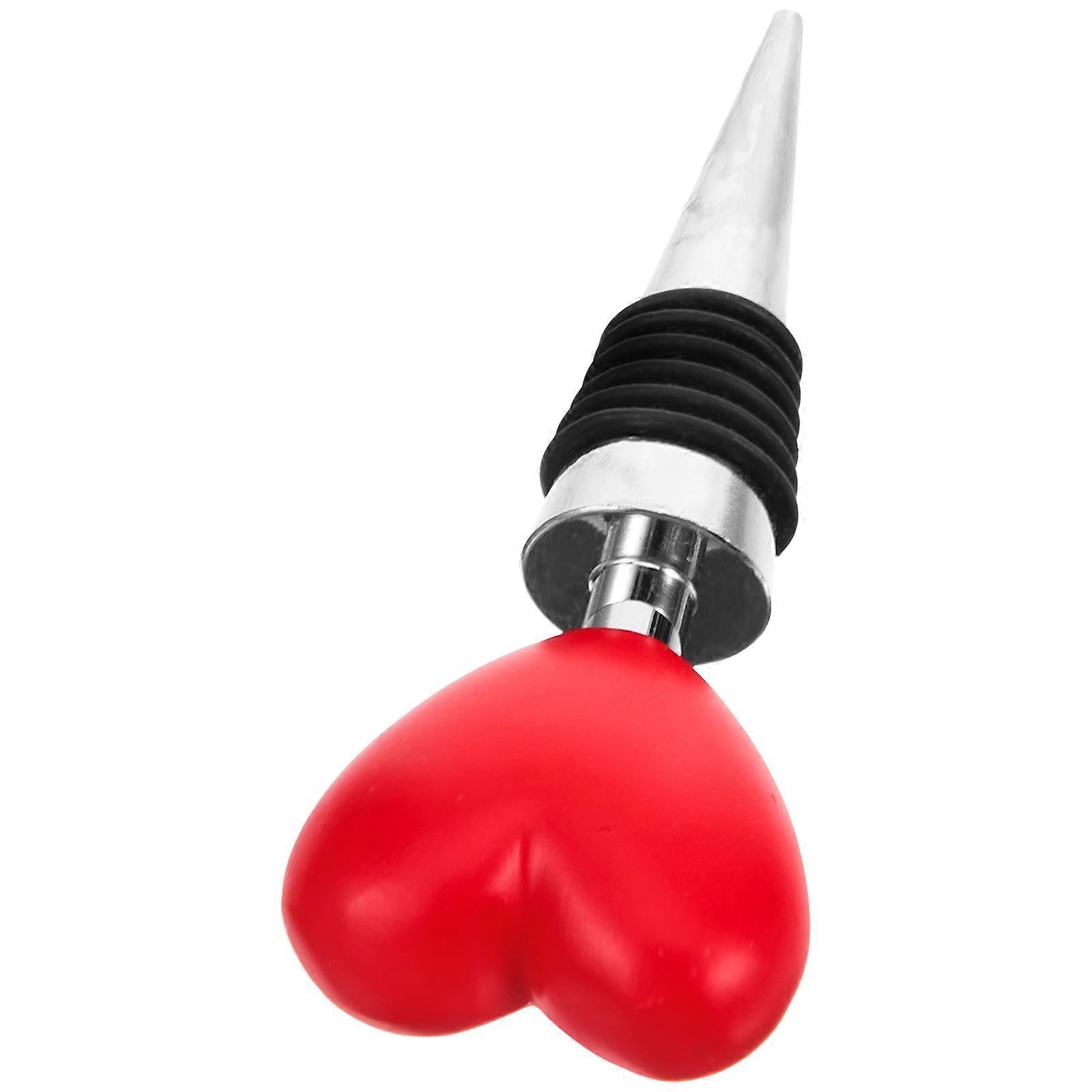 Wine Stopper Creative Heart Topper Modeling Wine Bottle Stopper for Pub