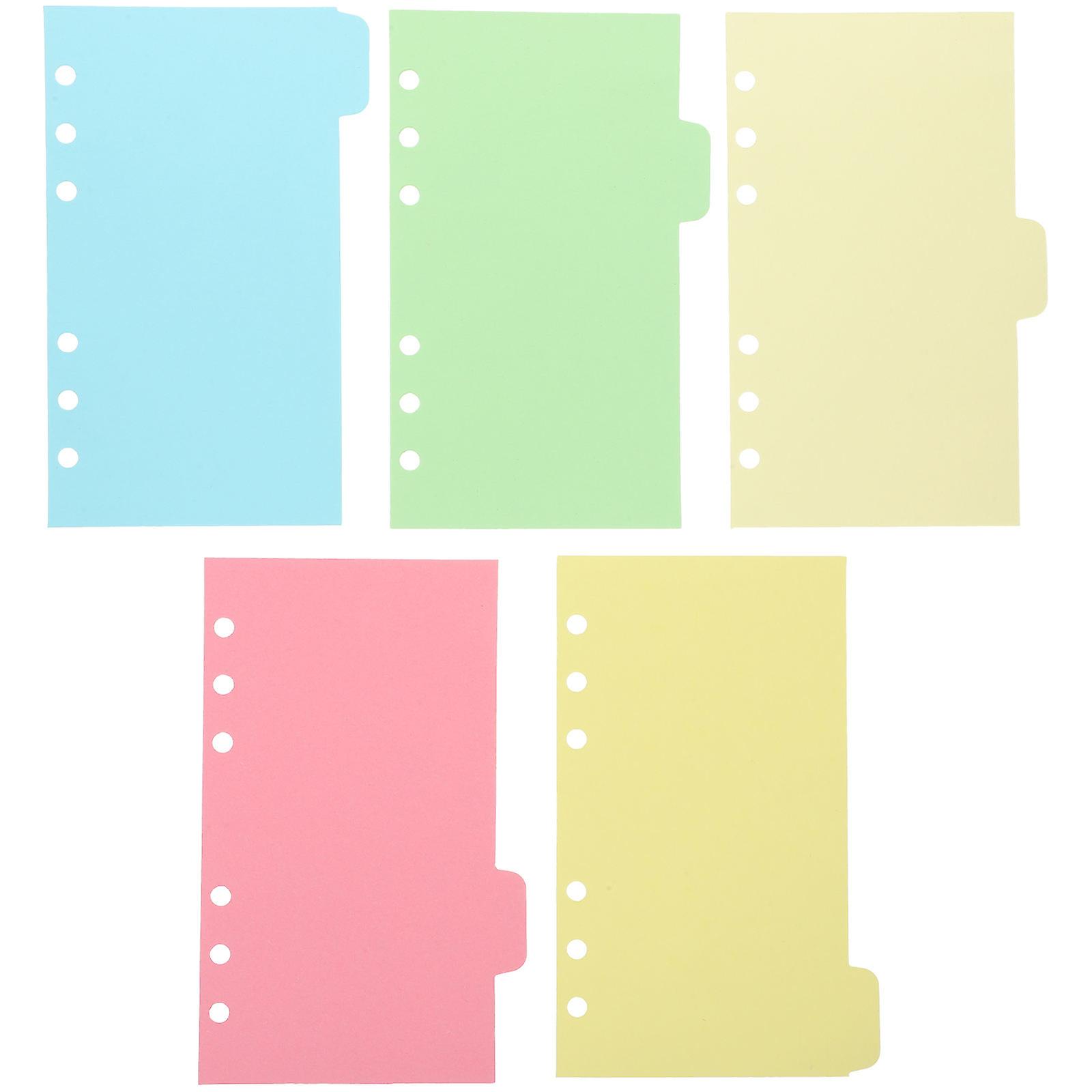 Paper Dividers Detachable Binder Tabs for Notebook 20 Sheets Sky-Blue