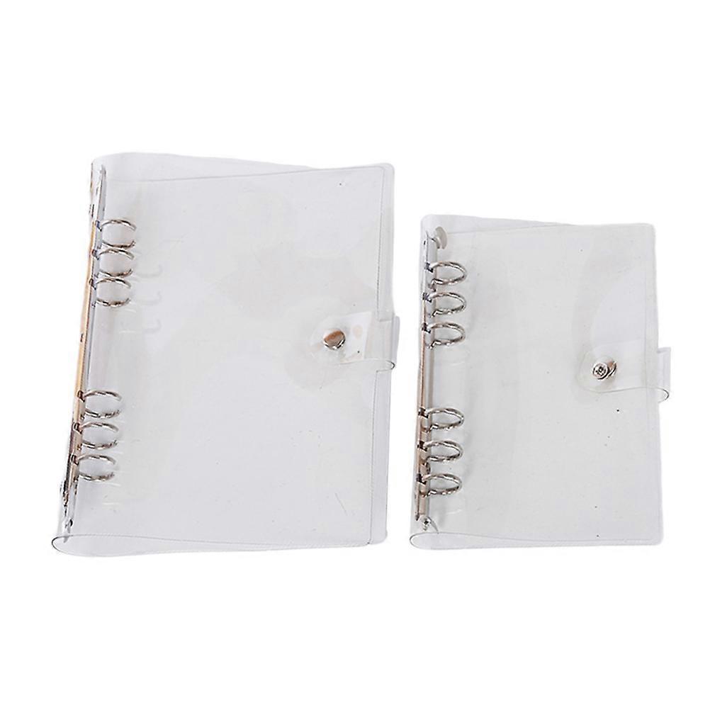 Six Holes Notebook Cover for School Use 4Pcs PVC Transparent Protector