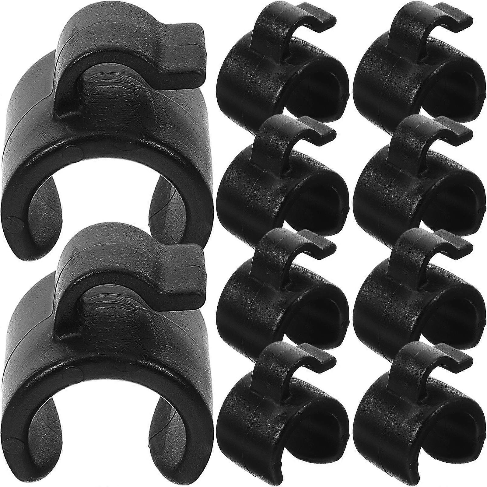 Cable Clamp Cable Clip for Mic Stand Organization 40Pcs Black Plastic