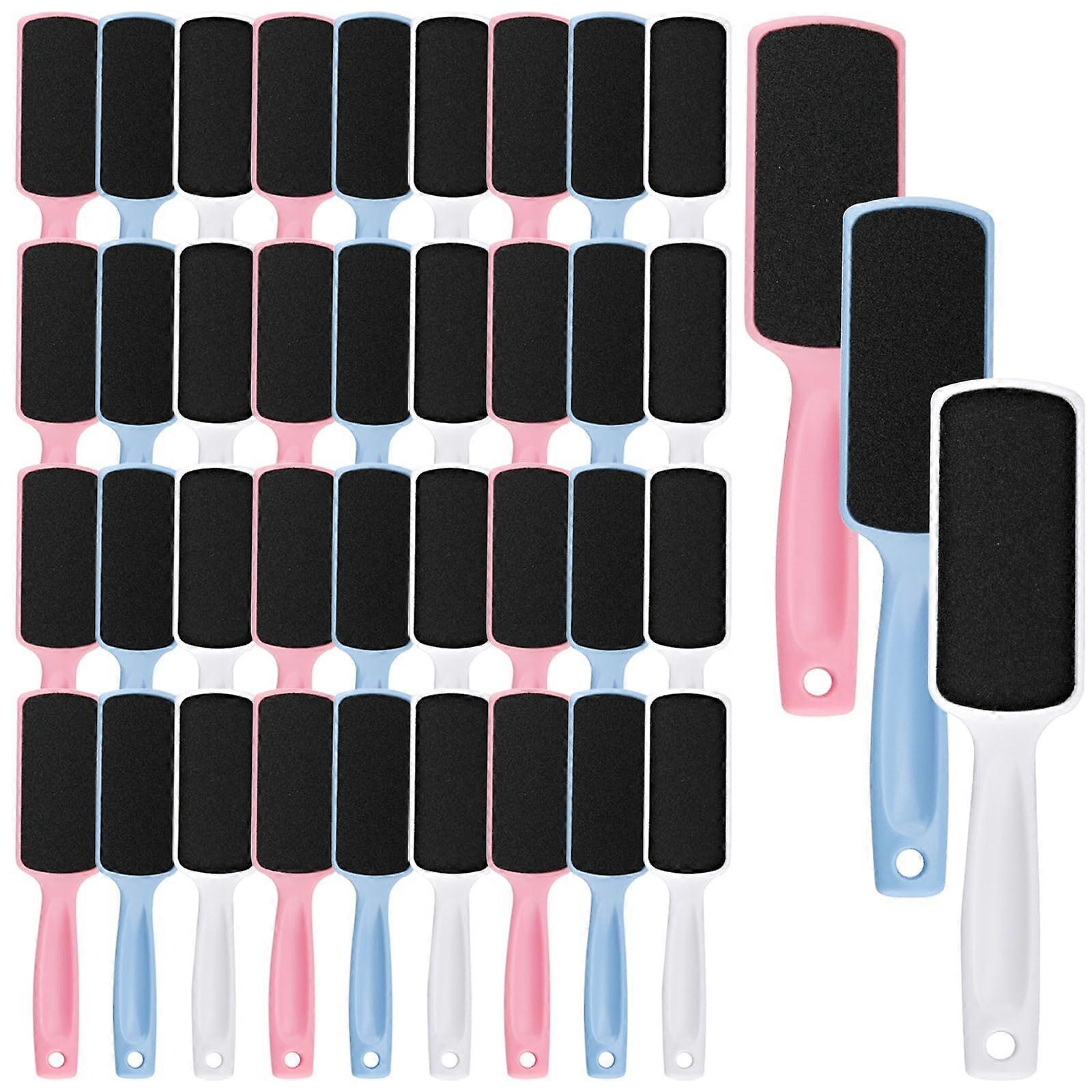 36pcs Double Sided Foot File and Callus Remover, Professional Pedicure Rasp for Dead Skin, 3 Colors