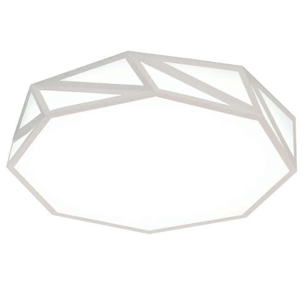 LED Ceiling Light Ultra Thin Flush Mount Fixture with Adjustable Tricolor Lighting 15.7in White