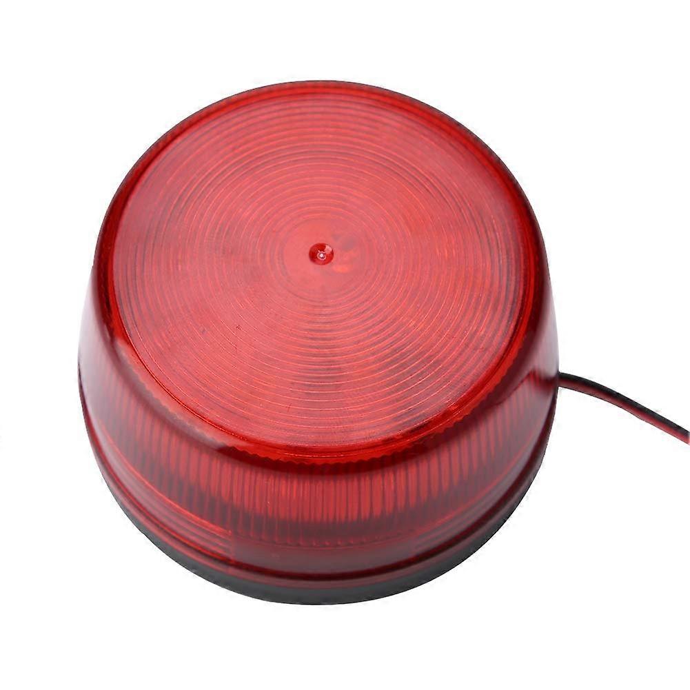 Red Flashing LED Warning Light with Triple Flash Pattern for Road Safety and Traffic Control