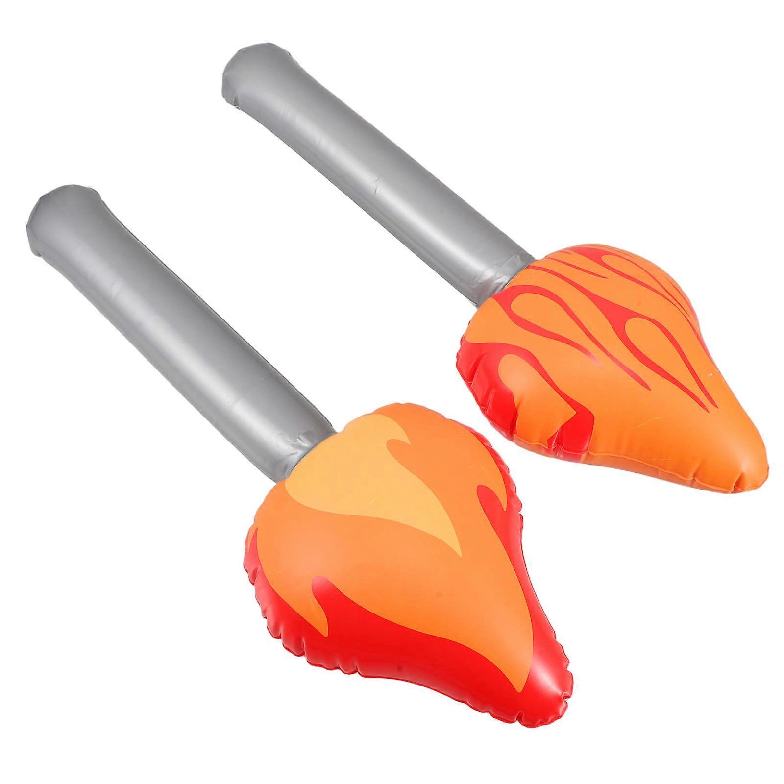 Inflatable Halloween Torch Prop for Party and Sports Event 2Pcs Set