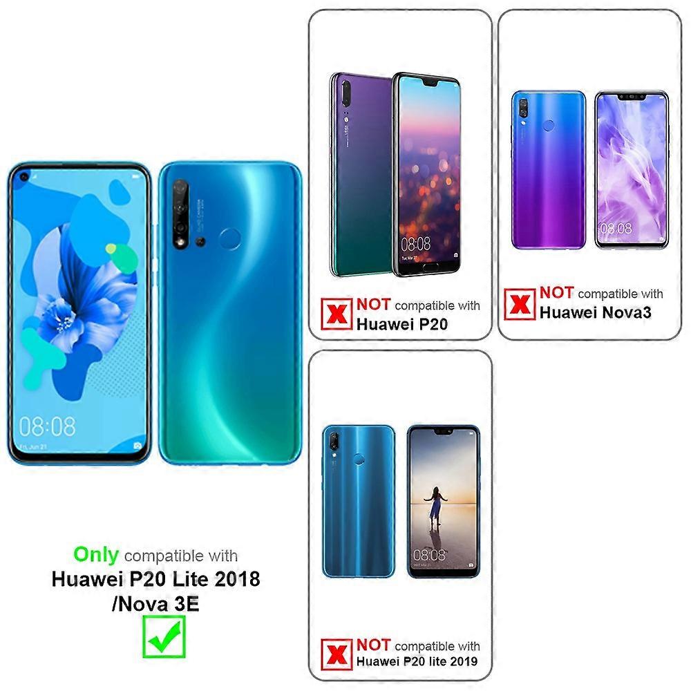 Huawei P20 LITE 2018 / NOVA 3E Protective Case TPU Case - Liquid Design with Ring